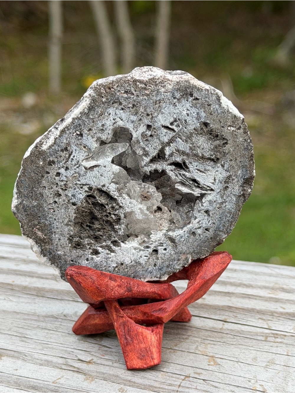 Geode Calcite Crystal Geode | Vug in Matrix